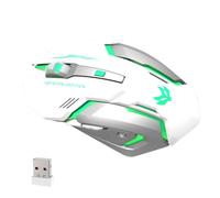 Wireless Mouse - Silent PC Mouse, RGB Side Button Device | Ergonomic Backlit Peripheral, High Precision Control Module for Computer Laptop Desktop USB Compatible System Performance Setup