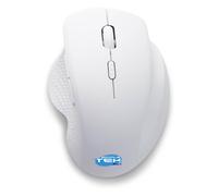 Wireless Mouse With USB Receiver White Ergonomic 3200DPI Windows Linux Mac