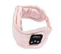 Wireless Music Eye Cover, HiFi Stereo, Stable Call, 13 Hours Play Time, Silk Fabric, For Sleep, With Shocking Bass Effect (Pink