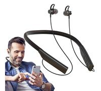 Wireless Neckband Headphones - Magnetic Earbuds, Around Neck Headset, 5.0 In Ear Neckband Headphones With 400mAh Battery 8 Hour Playtime For Running Work Calls