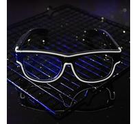 Wireless Neon LED Rechargeable Party Light Up Glasses Luminous Glow Shades, 3 Lighting Mode, USB Charging Perfect for Festivals, Parties, Christmas, New Year, EDM & Cosplay (Yellow)