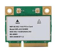 Wireless Net Card Laptop WiFi Card PCIE Adapter 6GHz Band Triple Band 574Mbps 2400Mbps MU MIMO BT5.3 for Notebooks Small Hosts with Mini PCIE Interface