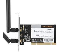 Wireless Network Card AR9220 300M PCI Desktop Computer Dual Band 2.4 5GHz WiFi Adapter High Speed Professional Internet Access 2 Antennas