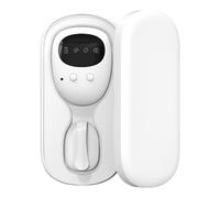 Wireless Nighttime Accidents Alarm, Vibration and Sound Reminders, Discreet Black Screen, Comfortable Clip-On Emitter, Portable Charging Case, Type-C Charging