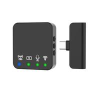 Wireless Noise-Canceling -on for Live Streaming Recording Portable Outdoors Interview with Intelligent Noise Reduction High-Sensitivity Omnidirectional Condenser Mic Compatible Sma