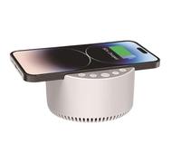 Wireless Noise Charging Speaker with Wireless Charger | Audio Dock and Charging 2 in 1 | Portable Smart Speakers with Battery for Phone, Scri