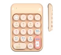 Wireless Number Pad,18 Keys Cute Numpad,2.4G Keyboard Number Pad - for Financial Accounting Office Work Study Game PC Laptop