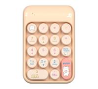 Wireless Number Pad - Cute External Numpad, 2.4g Wireless Numeric Keypad with Fast Responsive Input, Portable Office Calculator Pad, Study Accessory for Financial Accounting Office Work Study