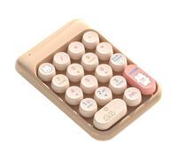Wireless Number Pad - Portable Numeric Typing Extension, Mechanical Feel Numeric Keypad, Stable USB Receiver Connection, Auto Sleep Energy Saving Mode, Data Entry Input Device for Financial Accounting