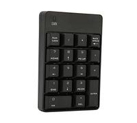 Wireless Numeric Keypad 18 Keys USB Number Pad for Financial Applications, Plug and Play for 7, Small and Compact (Black)
