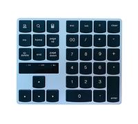 Wireless Numeric Keypad, 2.4G Number Pad 35-Keys Financial Accounting Rechargeable Number Keyboard for Laptop Desktop, PC Sliver