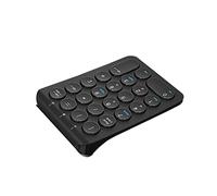 Wireless Numeric Keypad Mini 2.4G 22 Keys Number Pad Portable Financial Accounting Number Keyboard for Laptop Desktop, PC, Surface Pro,Notebook (Black)
