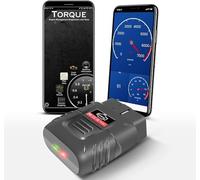 Wireless OBD2 Diagnostic Device Bluetooth, iOS & Android & Windows - 3000 Code Database - Suitable for Car, OOBD2 Adapter Fault Code Reader Scan with OBDII/EOBD Protocol