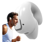 Wireless Open Earphones - Touch Sensitive Controls, Bone Conduction Tech, Sport Ready | Splash Resistant Soundproofing Frame, Flexible Ergonomic Fit For Jogging Fitness Training Hiking
