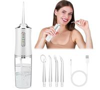 Wireless Oral Irrigator, Water Flosser Electric with 3 Modes and 4 Nozzles, Oral Irrigator Test Winner 2025, USB Rechargeable Interdental Cleaner IPX7 Waterproof