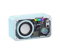 Wireless Outdoor Speakers,Audio with Loud Sound | Portable Rechargeable 3D Surround Sound Speaker with Colorful LED for Camping, Home, Travel