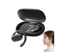 Wireless Over Ear Earbuds, Earphones with Ear Hooks, Adjustable Wireless Earphones, Waterproof Running Earphones, Noise Cancelling Training Earbuds for Women and Men
