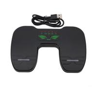 Wireless Page for turner Pedal for Kindle & Tablets - Silent Foot Control Remote with LED Light for Reading Gaming Multimedia USB Compatible Black 17cm