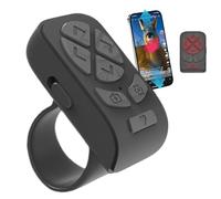 Wireless Page Turner - Camera Selfie And Video Control Ring | Bluettooth Remote Scroller Ring With Stable Shutter Button For Photo, Video, Presentation, Music Sheet, Tablet Or Smartphone Use
