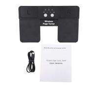 Wireless Page Turner Pedal, Bluetooth 5.0 Music Page Turner with Anti Slip Rubber Pads Rechargeable Battery for Musicians Pianists Guitarists Tablets Smartphones Practice Performances