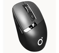 Wireless Performance Mouse, Dual Bluetooth+2.4G, LED Display Ergonomic, 4800 Sensitivity, Silent 7 Button,Rechargeable,Portable,Connects Up to 3 Mac/PC Computers,Laptops,for Windows,Linux,Chrome,Black