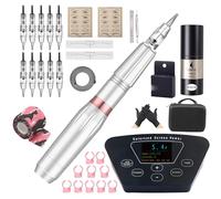 Wireless Permanent Makeup Machine Wireless Eyebrow Tattoo Machine - Micro-Needling Device with Portable Power Source,Beauty Tool for Professional Eyebrow Artistry,Silver