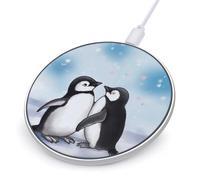 Wireless Phone Charger 10W Charging Pad,I Love Penguinsprinted for Mobile Phones with Wireless Charging Function