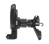 Wireless Phone Charger for Car | 15W Rapid Charge Magnetic Holder 360 Degree Rotatable - 15W Wireless Car Charger Mount Built-in AUX Audio Input | for Automobile Truck Vehicle Home Office Air Vent