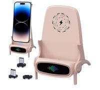 Wireless Phone Charger for Chair - PC+ABS, 9.7 x 9 x 14 cm, Phone Charging Stand | Fast Wireless Charging, Adjustable Portable Phone Holder for Office, Home, Chalet