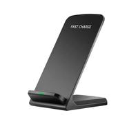Wireless Phone Charger Holder - 15W Foldable Portable Fast Wireless Charging Station | Cell Phone Stand with Adaptive Sleep-Friendly Light | Phone Desk Stand Holder for Convenient Charging