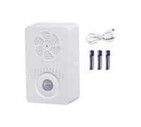 Wireless Pir Motion Sensor Doorbell Having Variable Voice Recording Custom Volume Infrared Body Detection up for 4m Rechargeable Viewing Angle Battery for 120°