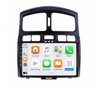 Wireless Portable Car Play Screen for Hyundai Classic Santa Fe 1 2000-2004 Touchscreen Portable Carplay Screen with Siri, Bluetooth, Transmitter, Voice Control, Ota, 4 Core 1G+32G