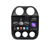 Wireless Portable Car Play Screen for Jeep Compass 1 2009-2015 Touchscreen Portable Apple Carplay Screen Gps Navigation/Voice Control/Mirror, 4 Core 1G+32G