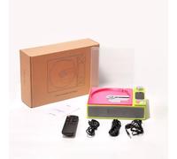 Wireless Portable CD Player with 5.1, Built-in Speakers, 4000mAh for battery, USB FM Radio, Multi-Format Support, LED Display(Green)