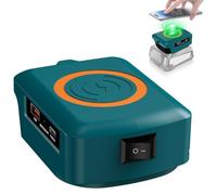 Wireless Portable Charger for Bosch 18V Home and Garden PBA Li-ion Battery, 15W Fast Phone Charger with USB-B & USB-C Output Charging Smartphones Compatible with iPhone 16/15/14/13/12 Series