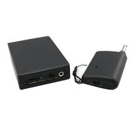 Wireless Portable Compact Design Collar Clip Microphone Black Km208