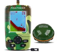Wireless Portable Fish Finder - Sonar Sensor LCD Fishfinder Echo Sounder Depth Locator Alarm for Bait Boat Kayak Angling