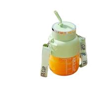 Wireless Portable Juicing Bucket Electric 800ml Sports Cup Fresh Fruit Juicer With Large Capacity And 10 Stainless Steel Blades(Green)