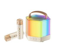 Wireless , Portable Small Speaker, 4.09 x 3.39in Music Supplies Colorful Light Box, Fun Entertainment, Outdoor Activities for Family Gatherings, Backyard Barbecue