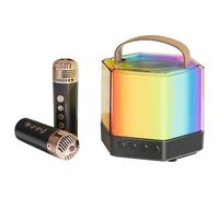 Wireless , Portable Small Speaker, 4.09 x 3.39in Music Supplies Colorful Light Box, Fun Entertainment, Outdoor Activities for Family Gatherings, Backyard Barbecue