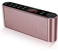 Wireless Portable Speaker, Bluetooth Speaker, Dual Drivers MP3 Players FM Radio Stereo With HD Sound, Built-in Microphone, High Definition Audio,Pink