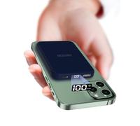 Wireless Power Bank 10000mAh Fast Charging, Slim Magnetic Portable Charger USB C PD 22.5W, Small LED Display Battery Pack for Mag-Safe/ iPhone16/15/14/13/12 /11 (Blue)