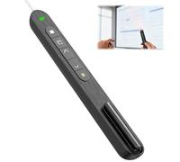 Wireless Presentation Clickers 328ft Range, Laser Pointer USB C and USB A, 2-in-1 Powerpoint Clicker Remote, 2.4ghz Hyperlink Volume Demo Clicker, Compatible with Windows, Mac and Linux,Plug and Play