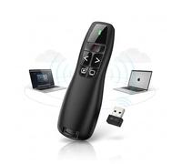 Wireless Presentation Remote, 328FT Presenter Clicker for PPT PowerPoint with Laser Pointer, 2.4GHz Slide Advancer for Mac and Laptop, 50g Lightweight Design