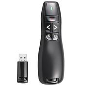 Wireless Presenter Remote Presentation Clicker Infrared Pointer Office PPT Remote Control Clicker Presenter Flip Pen 2.4GHz 328FT/100M USB Slide Advancer for PPT Keynote Windows Mac PC Operating Range