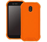 Wireless PROTECH Case Compatible with CAT S42 and CAT S42 H+ Phones. Flexible Slim Protective Case with Drop Protection for CAT S42 and CAT S42 H+ Phones (Orange)