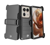 Wireless ProTech Case Compatible with Motorola Edge 50 Ultra 5G and Moto X50 Ultra, Heavy Duty Belt Clip Holster with Rugged Triple Layer TPU and PC Lined Case Combo