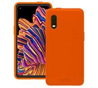 Wireless PROTECH Case Compatible with Samsung Galaxy XCover Pro Phone Model SM-G715. Slim Rugged Flexible Case with Drop Protection (Orange)