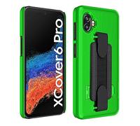 Wireless PROTECH Case Compatible with Samsung Galaxy XCover6 Pro (SM-G736), Phone Case with Hand Strap, Kickstand and Screen Protector (Lime Green)