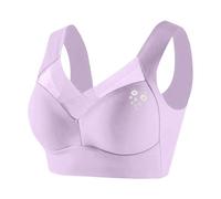 Wireless Push Up Bras for Women Uk, Wire Free Bras for Large Busts, Underwear Comfort and Double Support for Large Bust Push Up Seamless Non Wired Support Full Coverage Everyday Bralettes